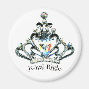 Íman "Ímãs da tiara da noiva real"