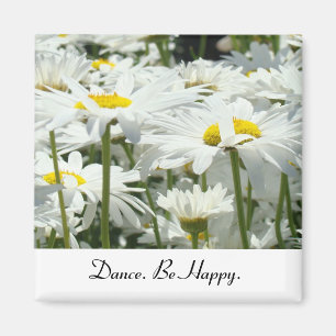 Íman Ímãs Dance Be Happy Daisy flores presentes