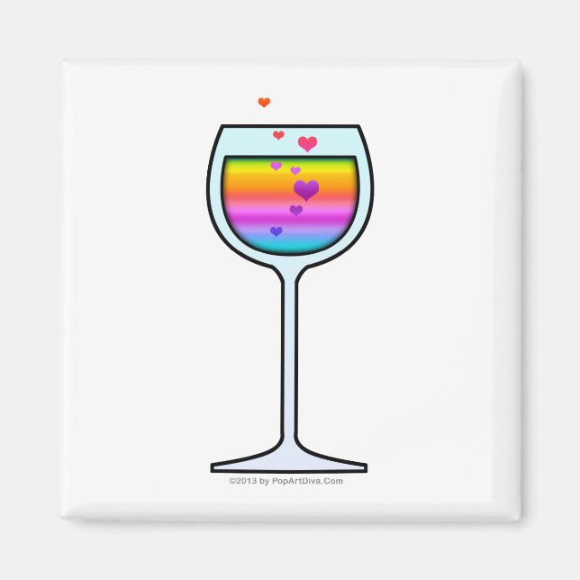 ÍMAN ÍMÃS DE COPO DE VINHO (Frente)