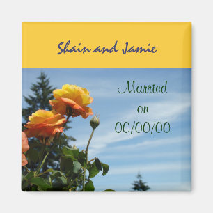 Íman Ímãs de Data de Casamento Lembranças de Casamento