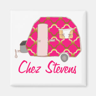 Íman Ímãs de Design Personalizado de Caravana Retro Vin