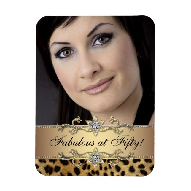 Íman Ímãs de Fotos de Leopardo Elegante (Vertical)