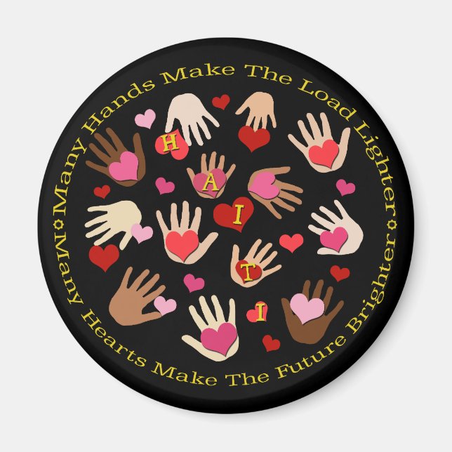 Íman Imãs de geladeira do Namorados do Haiti (Frente)