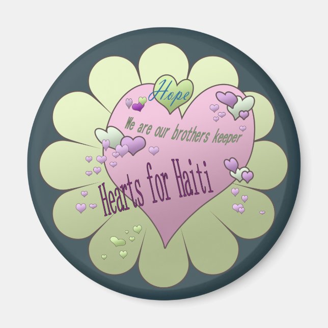 Íman Imãs de geladeira do Namorados do Haiti (Frente)