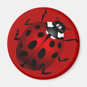 Íman Imãs de geladeira Ladybug Art Magnet Ladybird Lady