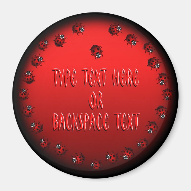 Íman Imãs de geladeira Ladybug de Magnet Personalizadas (Frente)