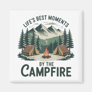 Íman Ímãs de Geladeira Momentos de Acampamento