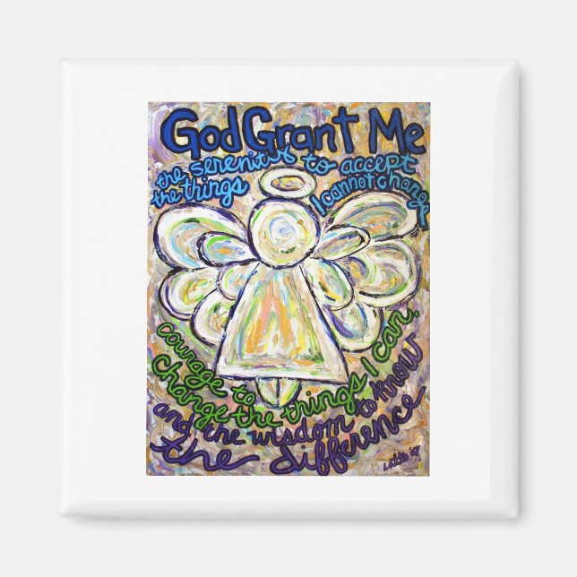 Íman Imãs de geladeira Personalizadas do Poem Angel de  (Frente)