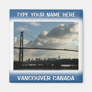 Íman Imãs de geladeira Vancouver Souvenir Personalizad