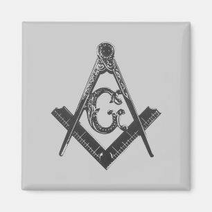 Íman Imãs de geladeira Vintage Square & Compass