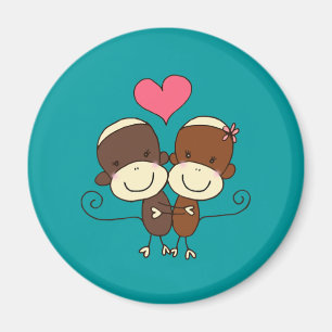 Íman Ímãs de Hugz do macaco da peúga