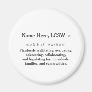 Íman Ímãs de MSW/LCSW/LCPC