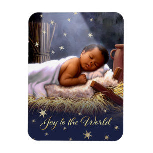 Íman Ímãs do Natal de Jesus do bebê do afro-american