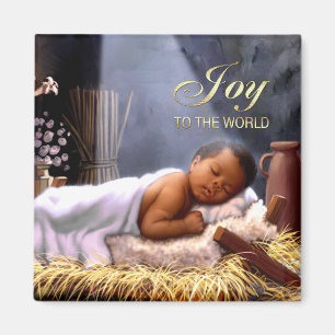Íman Ímãs do Natal de Jesus do bebê do afro-american
