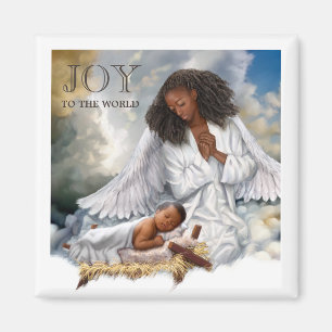 Íman Ímãs do Natal do anjo do Afro e do Jesus do beb