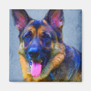 Íman Ímãs do retrato do german shepherd