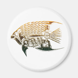Íman Ímãs dos peixes de Steampunk