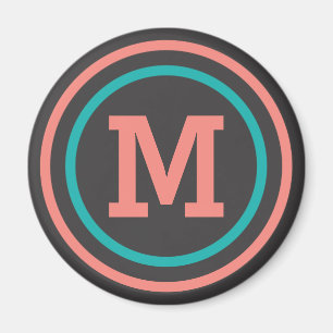 Íman Ímãs feitos sob encomenda do monograma do teste