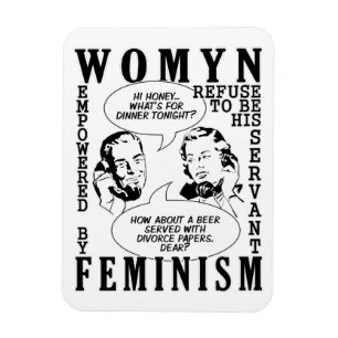 Íman Ímãs feministas retros do humor