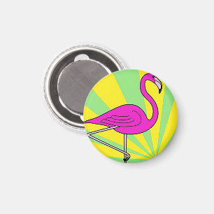 Íman Ímãs Flamingo Rosa