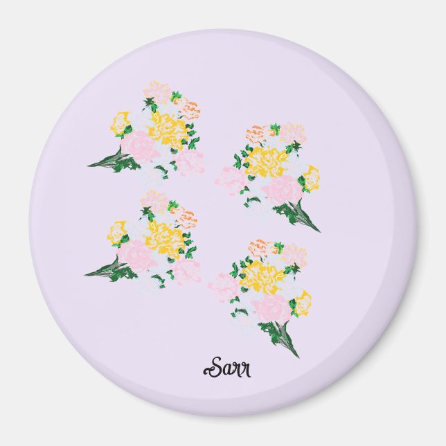 Íman Ímãs : Flores da Primavera  (Frente)