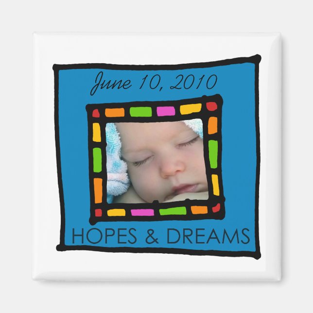 Íman ímãs fotográficos (Frente)