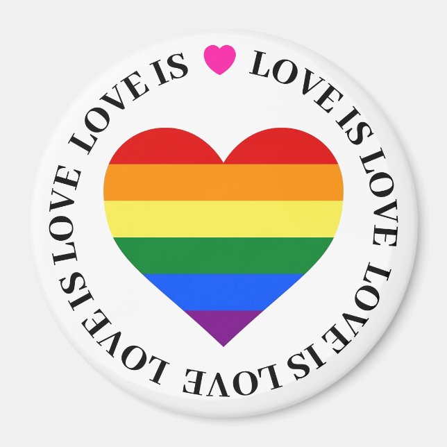 Íman Ímãs LGBT - O Amor é Amor (Frente)
