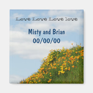 Íman Ímãs Love Love Casamento Noiva Noivo Nome Data
