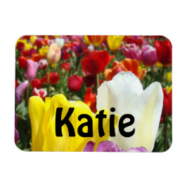 Íman Ímãs nome Tulipa Flor personalizado Seu Nome