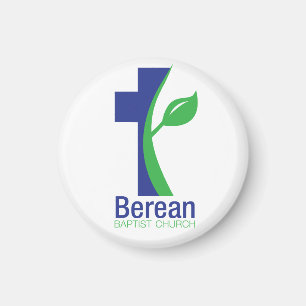 Íman Ímãs redondos da igreja baptista de Berean