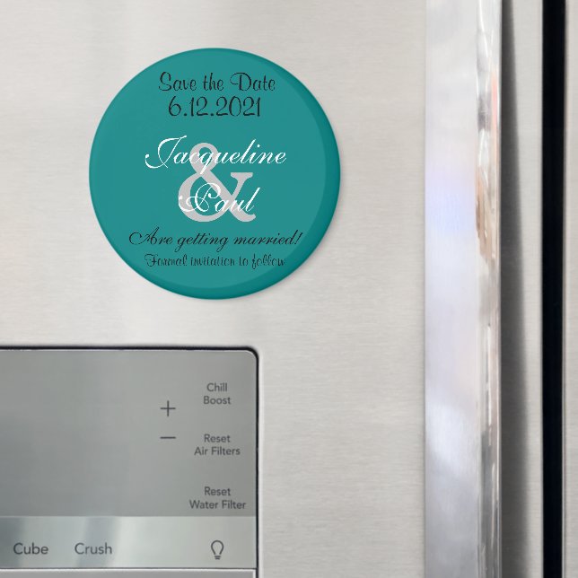 Íman Ímãs Verde Azul Claro Salve a Data (In Situ (Fridge))