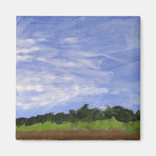 Íman imensão de pintura de paisagem no céu grande por