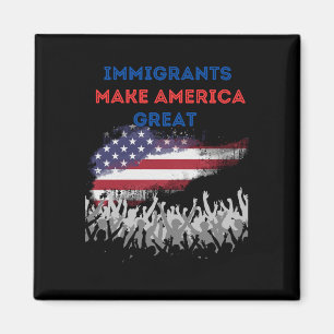Íman Imigrantes fazem Excelente na América. Adesivo