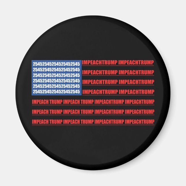 Íman Impeach Trump 2545 American Flag Impeachment (Frente)