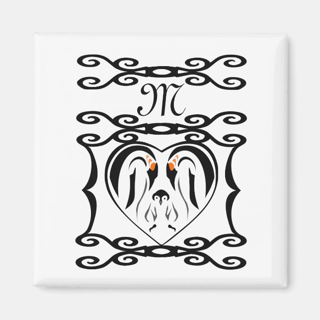 Íman Imperador Pinguim Para Pássaros De Amor (Frente)