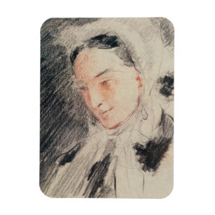 Íman Imperatriz Eugénie (giz preto & vermelho)