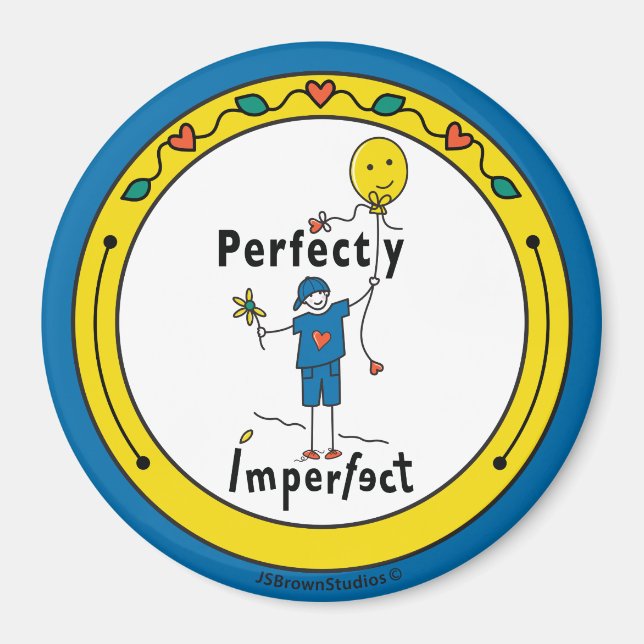 Íman Imperfeito 2B_Round Magnet 3" (Frente)