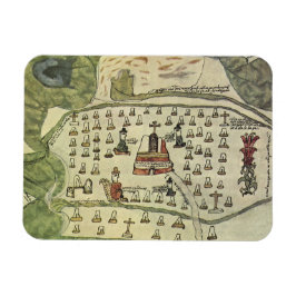 Íman Império Asteca de Montezuma, Mapa Mundial Antigo,