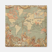 Império Britânico Vintage Mapa Vitoriano