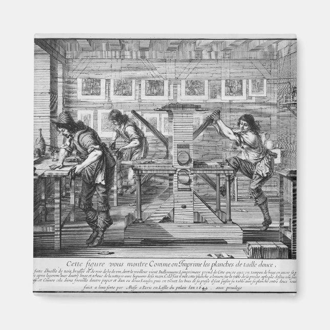 Íman Imprensa francesa, 1642 (Frente)