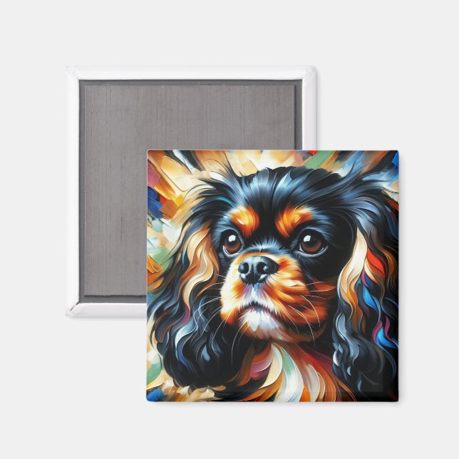 Íman Impressão Acrílica do Cão Cavalier King Charles Sp (Front/Back)