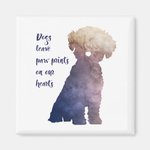 Íman Impressão contemporâneo do estilo de Bichon Fris