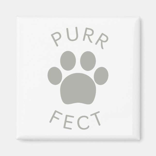 Íman Impressão de Cinzas Perfeitas de Gato (Frente)