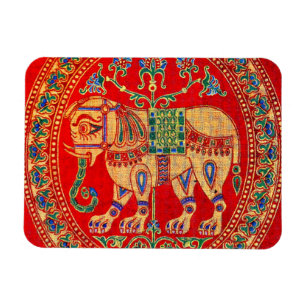 Íman impressão de elefantes da Índia Oriental