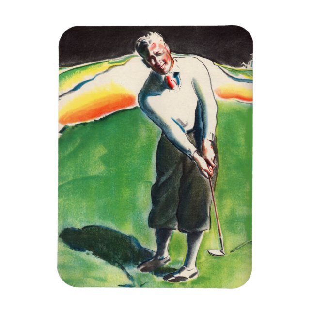 Íman impressão de golfe de 1934 (Vertical)