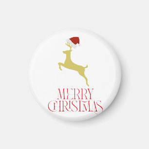 Íman Impressão de Natal vermelha da moda