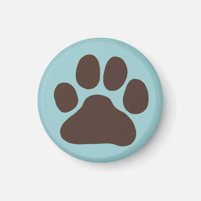 Íman Impressão de Pata de Cachorro (Frente)