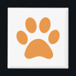 Íman Impressão de Paw<br><div class="desc">Design de impressão de plataforma divertida para amantes de os animais!</div>