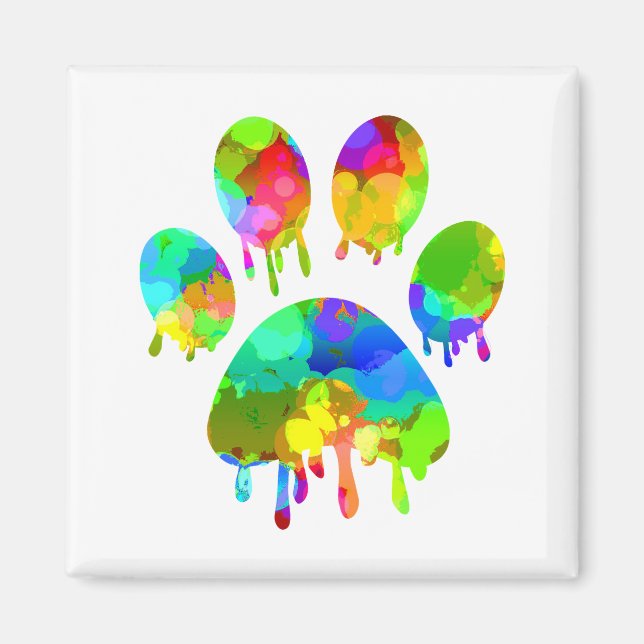 Íman Impressão de Paw (Frente)