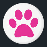 Íman Impressão de Paw<br><div class="desc">Pata,  impressão,  cão,  gato,  animal de estimação,  cachorrinho,  gatinho,  simpatia,  guardar,  lembrar</div>